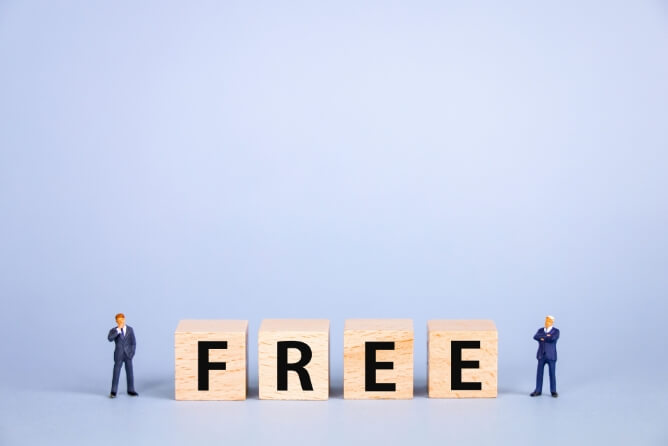 自由（FREE）なイメージ画像